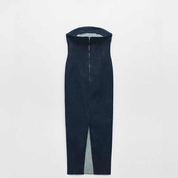 Zara ZW THE DENIM DRESS - Picture 10 of 13